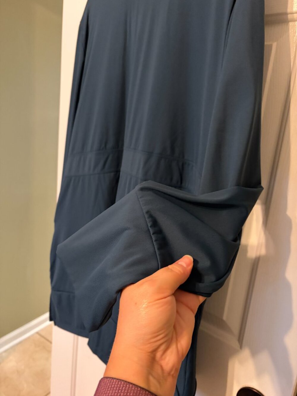 AnyAge Wear Madison Long Jacket, Size 3XL, in Sea Blend Blue - Picture 7 of 15